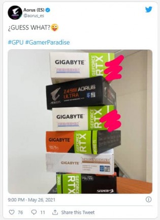 Gigabyte RTX 3080 Ti VISION 112