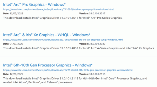 INTEL ARC DRIVERS 768x429