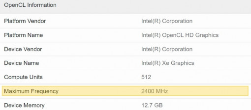 Intel Arc Alchemist 512EU 2.4 GHz 1 large
