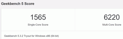 Intel Core i5 11600K Geekbench Score
