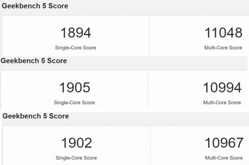 Intel Core i9 11900K Scores Geekbench