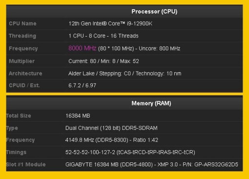 Intel Core i9 12900K 8GHZ 1