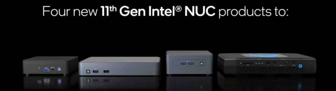 Intel NUC série 11 1200x327