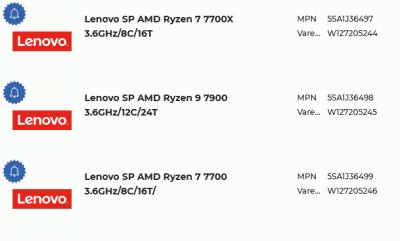 LENOVO RYZEN 7000 LEAK