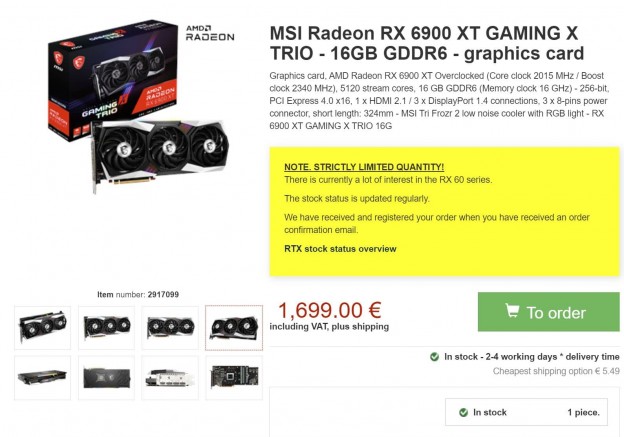 Radeon RX 6900 XT de MSI