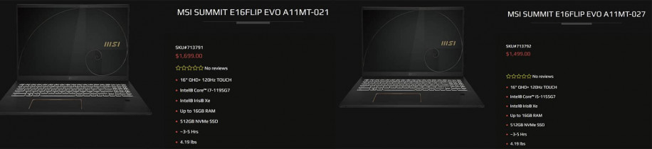 MSI SUMMIT E16FLIP EVO A11MT 021 XOTIC PC