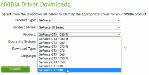 NVIDIA GeForce GT 1010 Driver 768x388
