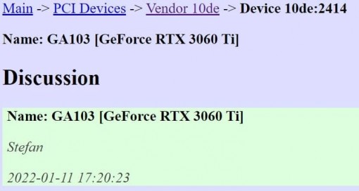 NVIDIA RTX3060 Ti GA103 1