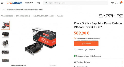 Sapphire Radeon RX 6600 PCDIGA 1536x837
