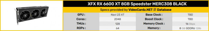 XFX RX6600XT Merc 308 1