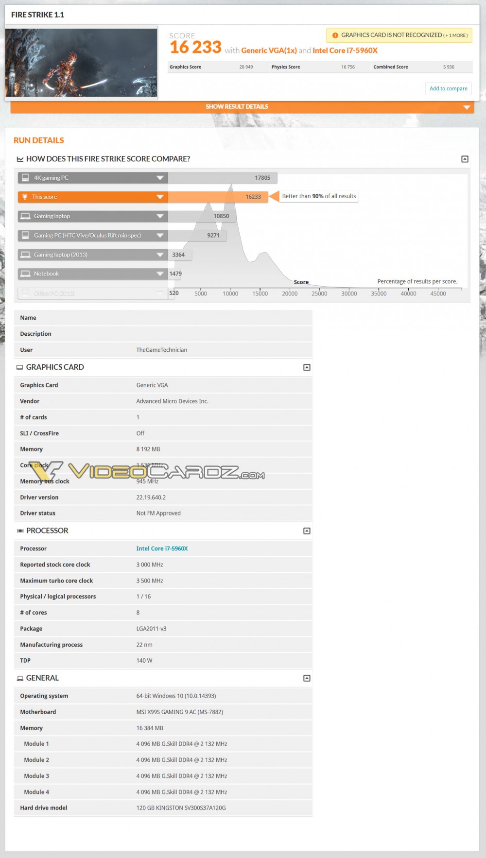 Radeon RX Vega 3DMark 3