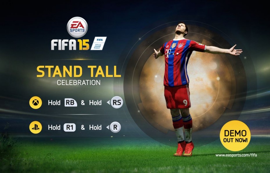 FIFA15 XboxOne PS4 Celebrations StandTall