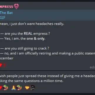 EMPRESS объявила об окончательном уходе и обе