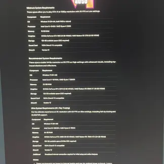В сеть утекли полные системные требования ПК-