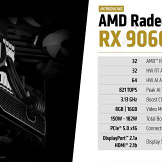 AMD официально представила Radeon RX 9060 XT с RDNA 4,...